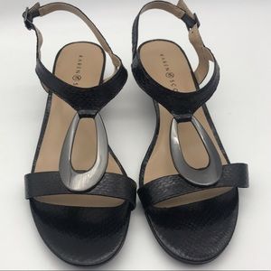 Karen Scott Women’s Black Strappy Sandals 9